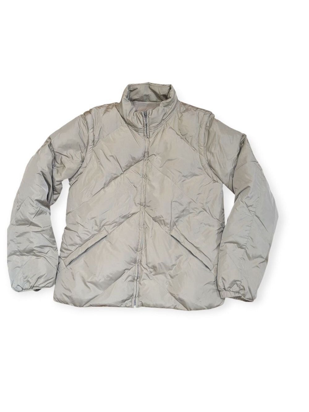 J Crew Down Convertible Puffer Jacket Vest Extra Small - Picture 1 of 12